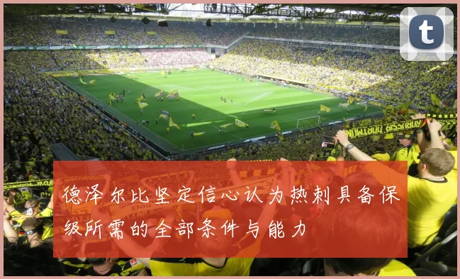 德泽尔比坚定信心认为热刺具备保级所需的全部条件与能力
